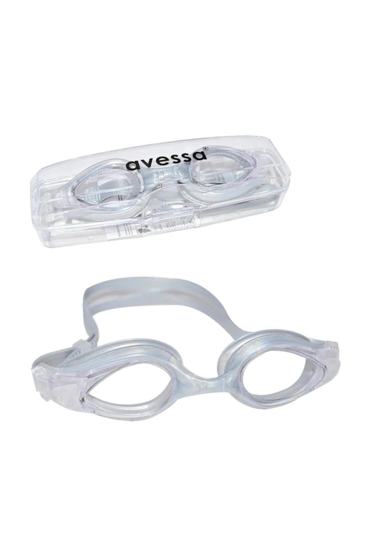 Avessa 8130 Yetişkin Silikon Yüzücü Gözlüğü Gri