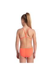 Arena Girl's Team Swimsuit Challenge Solid Kız Çocuk Yüzücü Mayo Turuncu 004765300 10-11