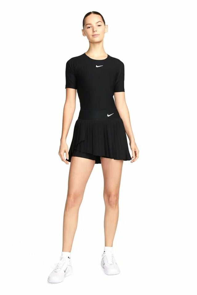 Nike Court Dri-FIT Advantage Bayan Tenis Eteği Siyah DR6849-010