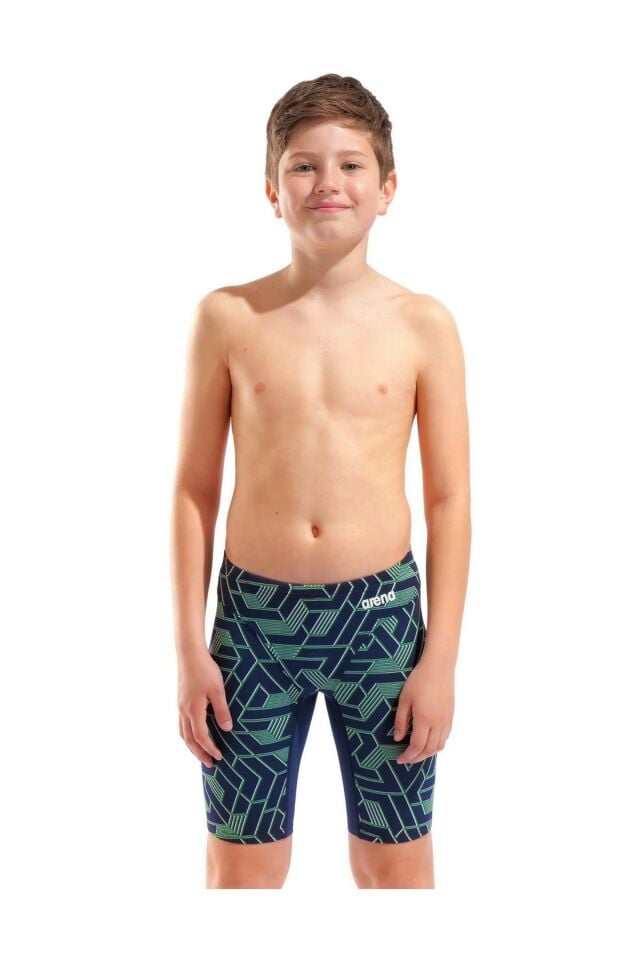 Arena Boy's Escape Swim Jammer Erkek Çocuk Yüzücü Jammer Mayo Lacivert/Desenli 008476800