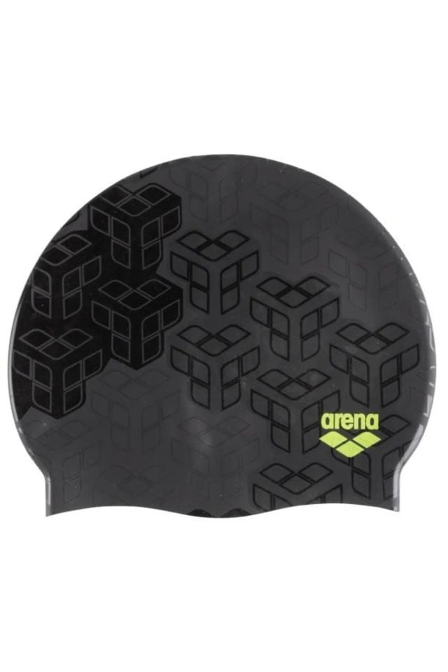 Arena Print 2 Unisex Yüzücü Bone Siyah/Gri Renkli 1E368266