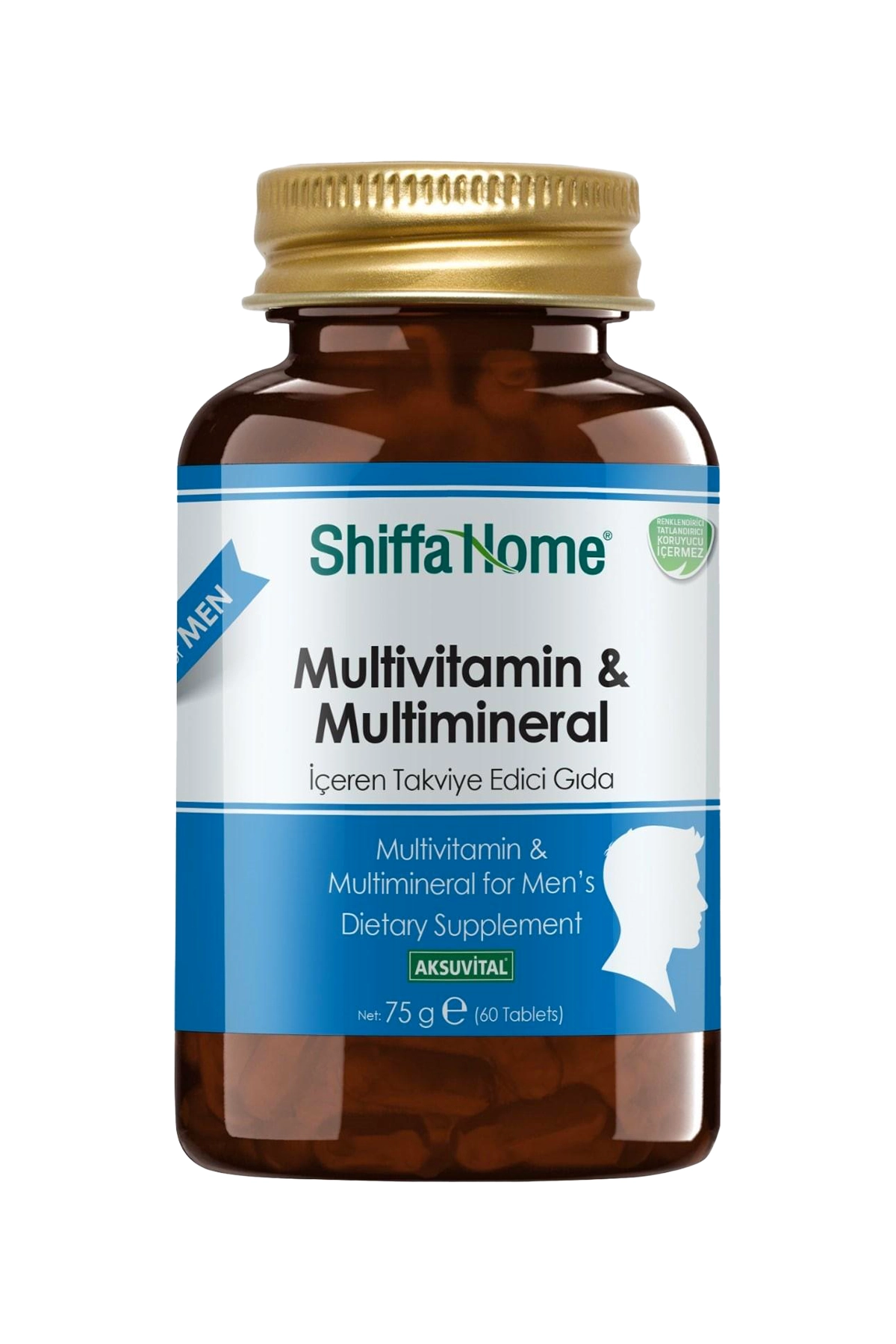 AksuVital Shiffa Home Multivitamin ve Multimineral Erkek 1260mg 60 Tablet