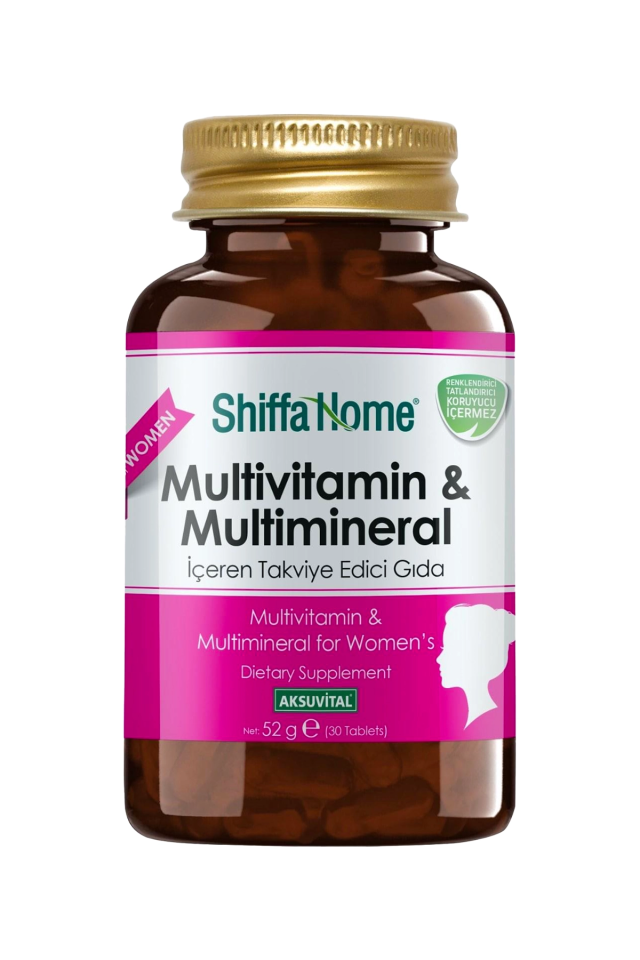 AksuVital Shiffa Home Multivitamin ve Multimineral Kadın 1760mg 30 Tablet