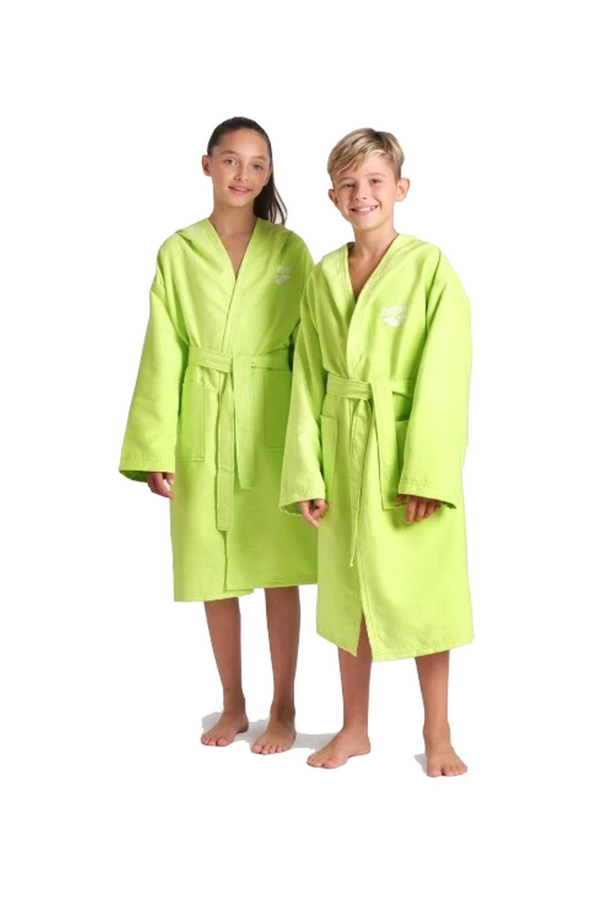 Arena Zeal Jr Robe Unisex Çocuk Yüzücü Bornoz Yeşil 009042610 8-9