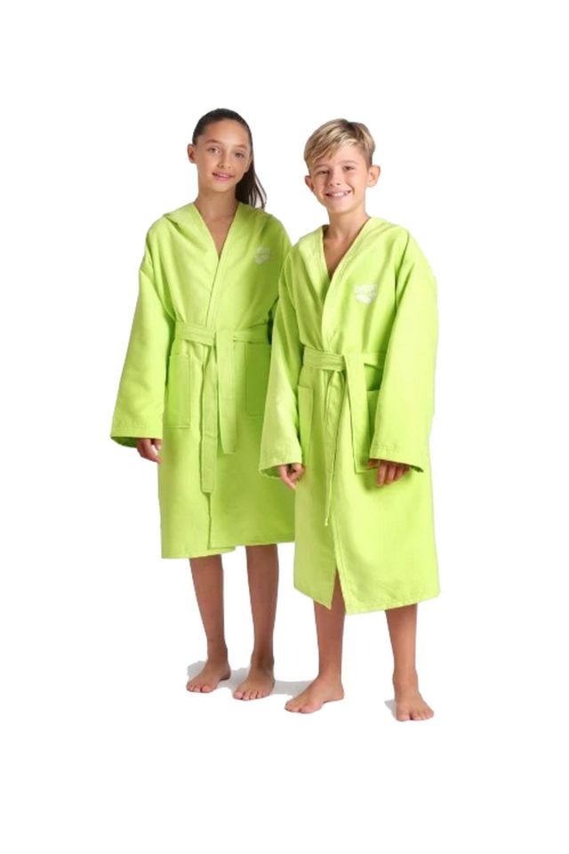 Arena Zeal Jr Robe Unisex Çocuk Yüzücü Bornoz Yeşil 009042610 12-13