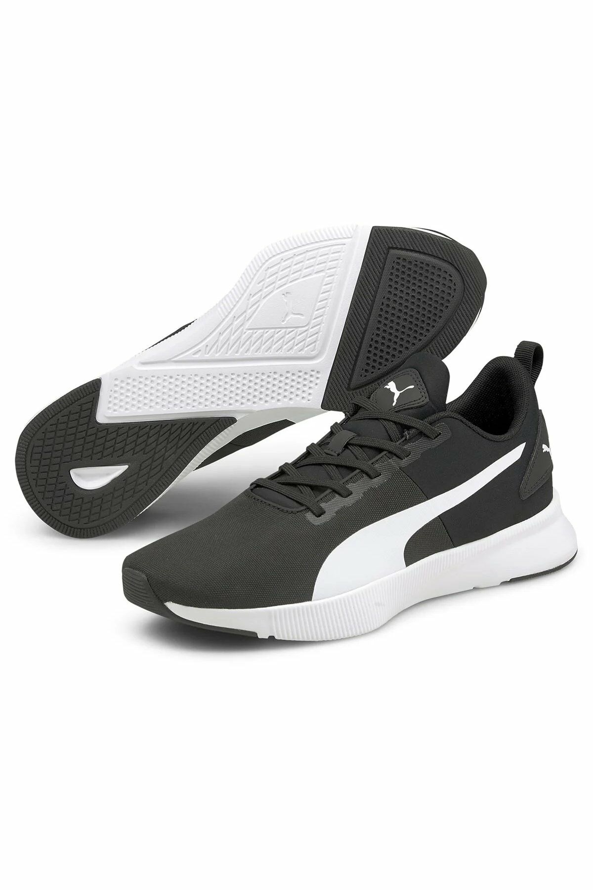 Puma Flyer Runner Mesh Puma-Black Puma-White Erkek Spor Ayakkabı Siyah 19534301 45