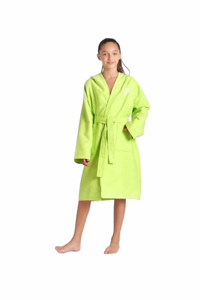 Arena Zeal Jr Robe Unisex Çocuk Yüzücü Bornoz Yeşil 009042610 14-15