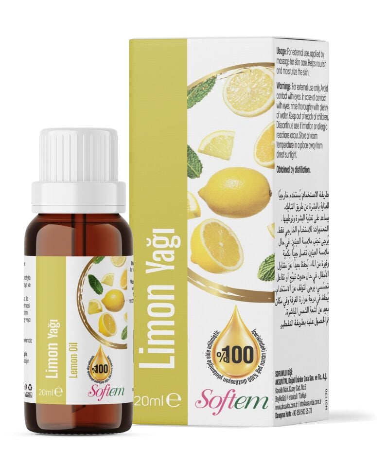 AksuVital Softem Limon Çekirdeği Yağı 20 ml