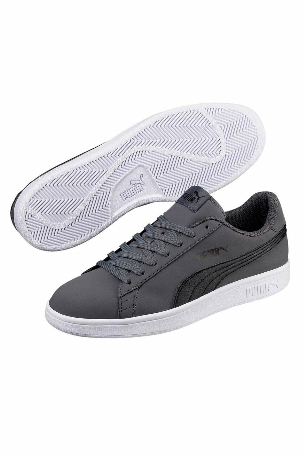 Puma Smash V2 Buck Iron Gate Puma-Black Erkek Günlük Spor Ayakkabı Gri 36516008