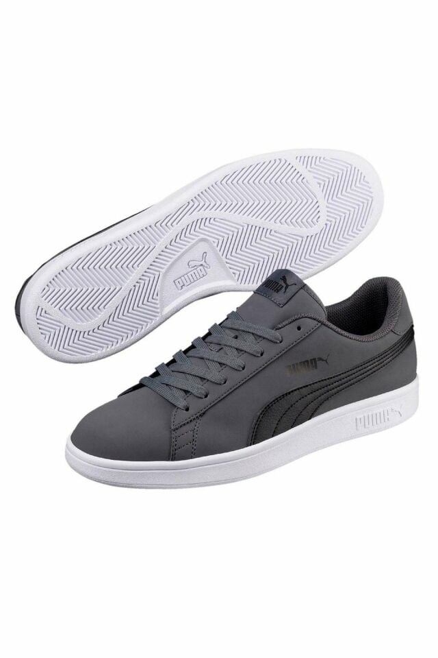 Puma Smash V2 Buck Iron Gate Puma-Black Erkek Günlük Spor Ayakkabı Gri 36516008