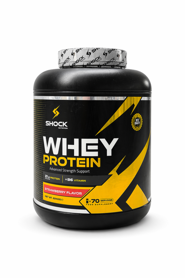 Shock Nutrition Whey Protein Çilek Aromalı 2240g 70 Servis