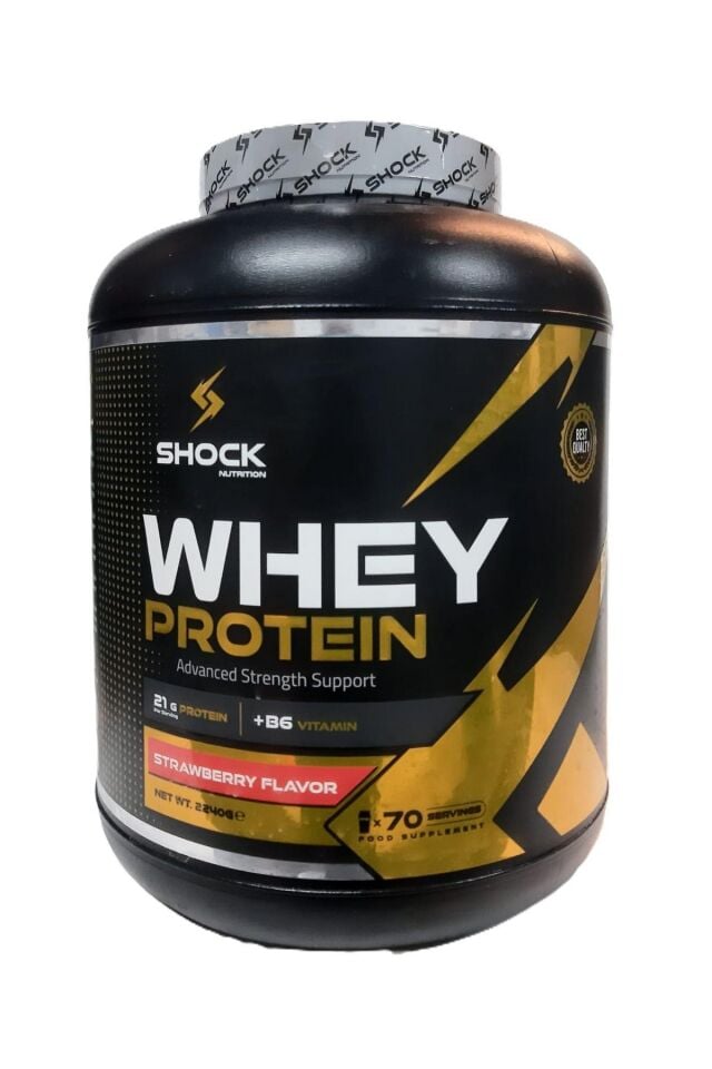 Shock Nutrition Whey Protein Çilek Aromalı 2240g 70 Servis