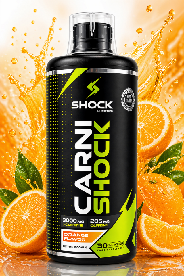 Shock Nutrition Carni Shock L-Carnitine Portakal Aromalı 1000ml 30 Servis