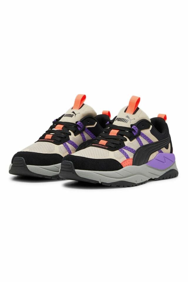 Puma X-Ray Tour Granola Puma-Black Purple Erkek Spor Ayakkabı Krem 39231701