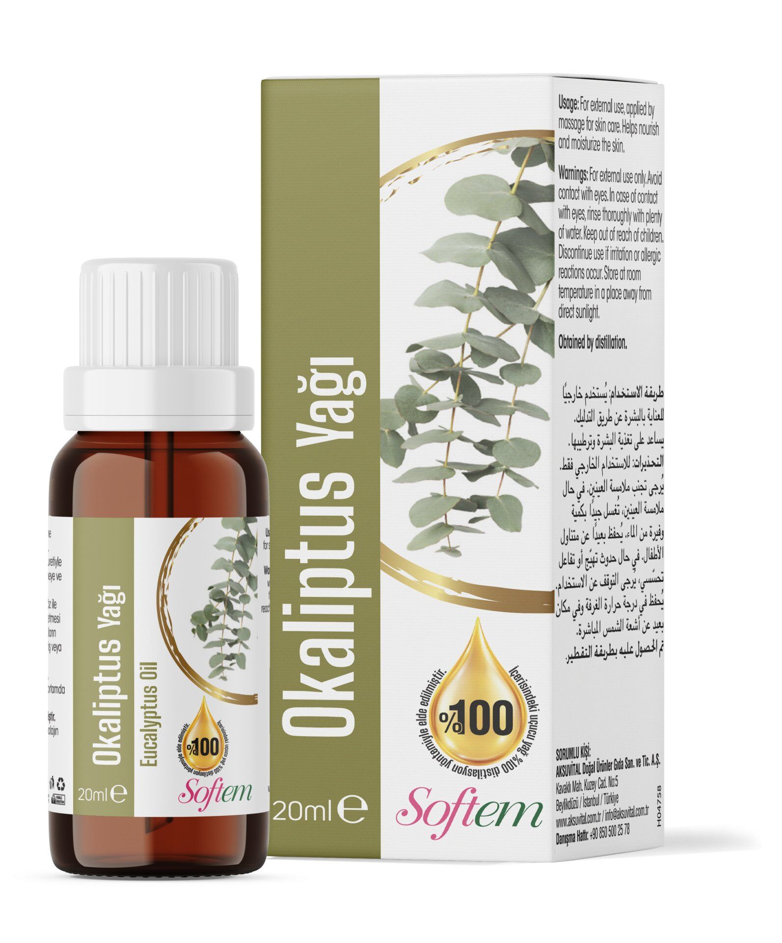 AksuVital Softem Okaliptus Yağı 20 ml