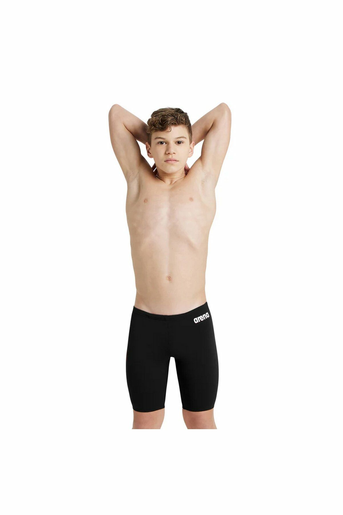 Arena Boy's Team Swim Jammer Solid Erkek Çocuk Yüzücü Mayo Siyah 004772550 12-13