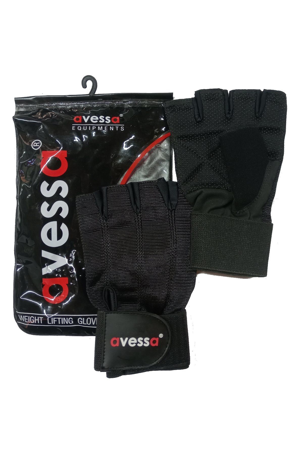 Avessa W/L Gloves Rex Fitness Spor Ağırlık Eldiveni Siyah XL