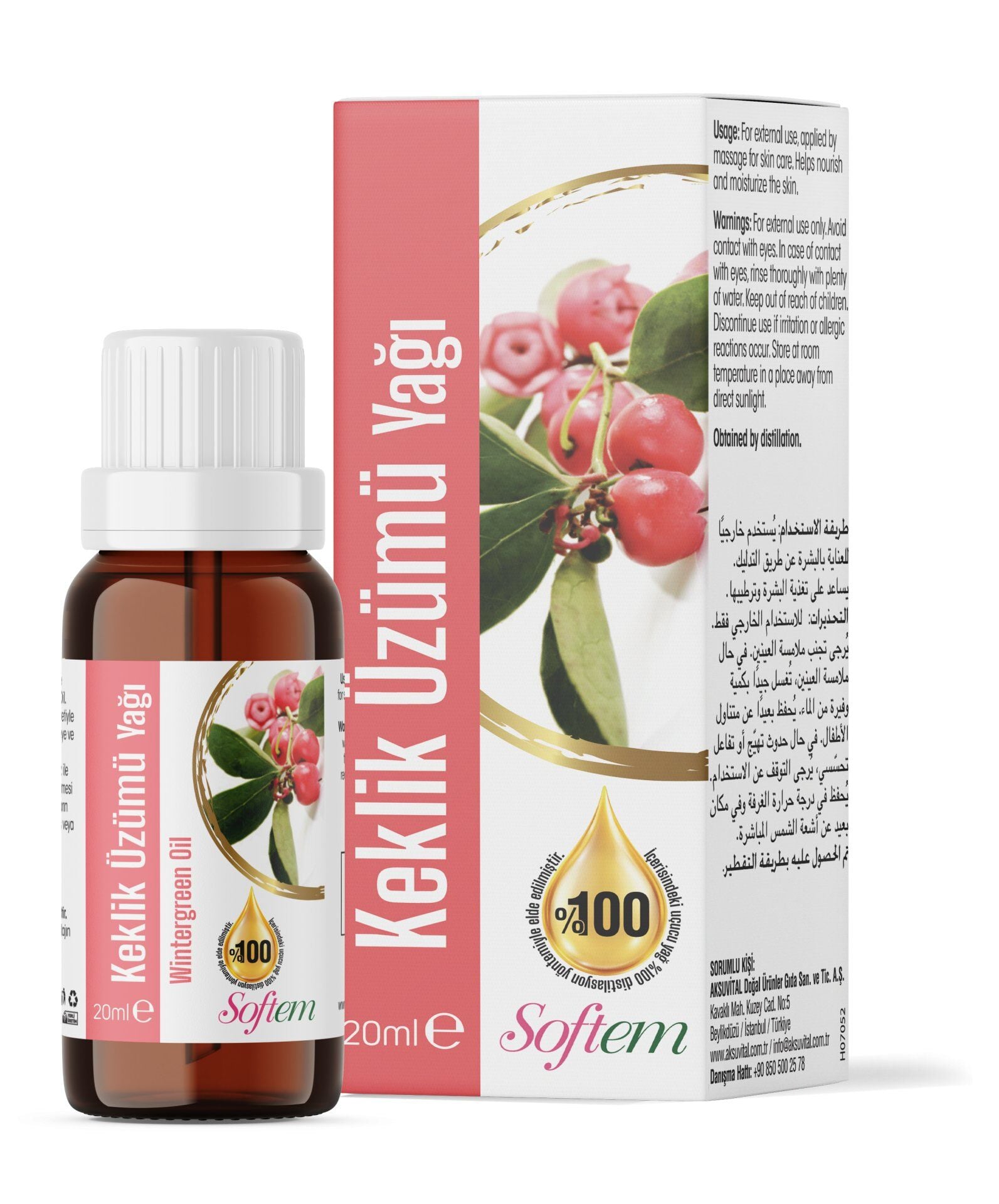AksuVital Softem Keklik Üzümü Yağı 20 ml