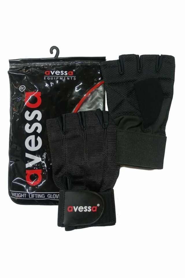 Avessa W/L Gloves Rex Fitness Spor Ağırlık Eldiveni Siyah S