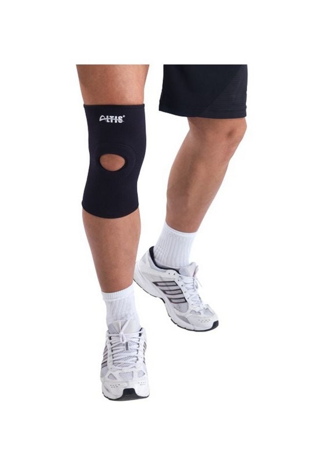 Altıs NB-113 Neopren Ortası Açık Dizlik Siyah Beden M