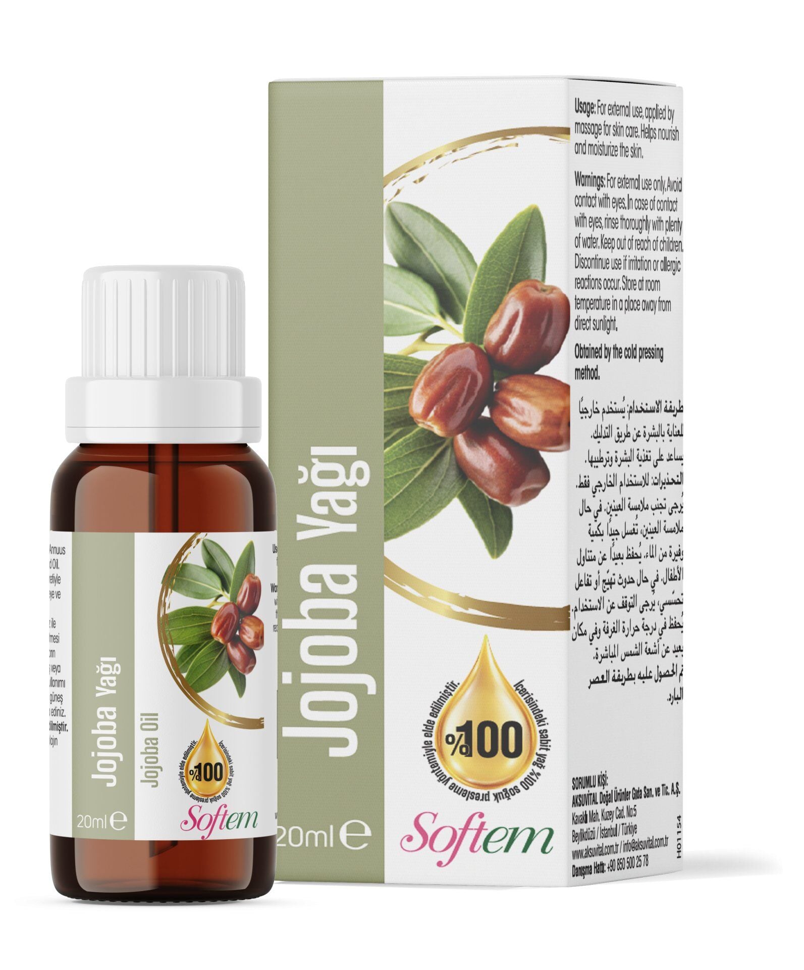 AksuVital Softem Jojoba Yağı 20 ml