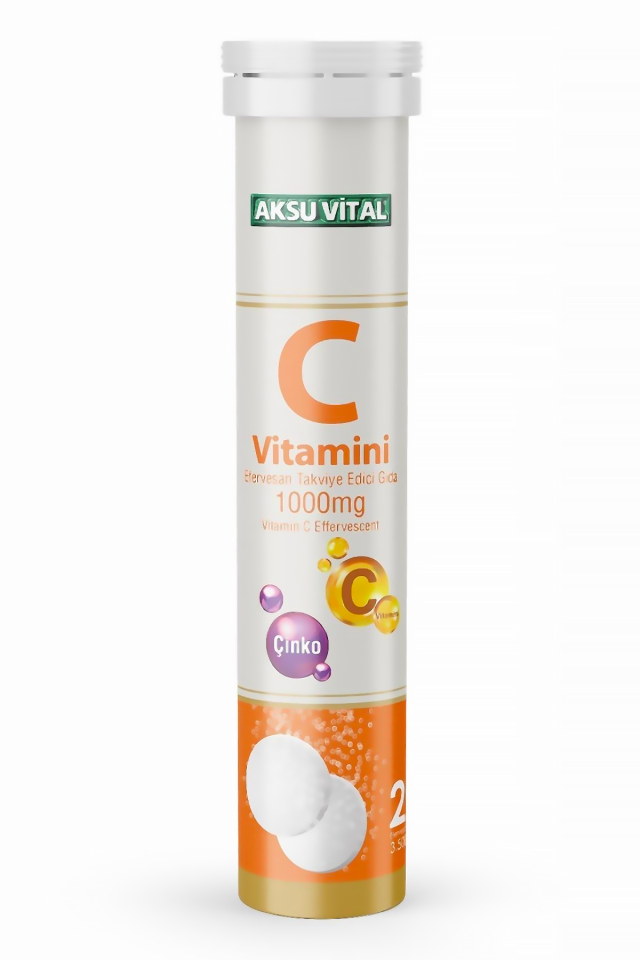 AksuVital C Vitamini Efervesan 3500mg 20 Tablet