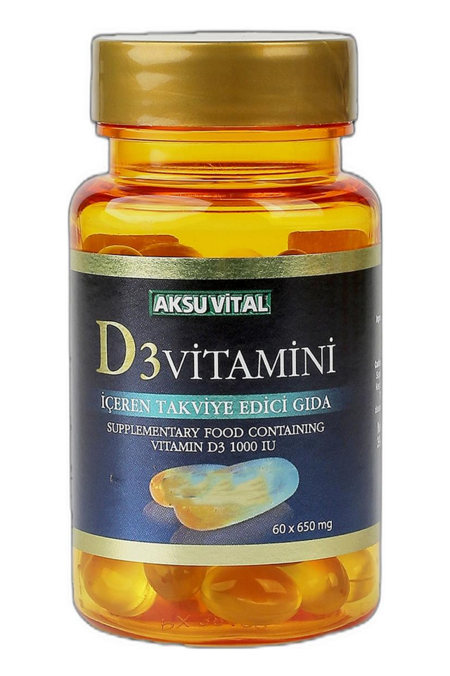 AksuVital Vitamin D3 650mg 60 Softjel