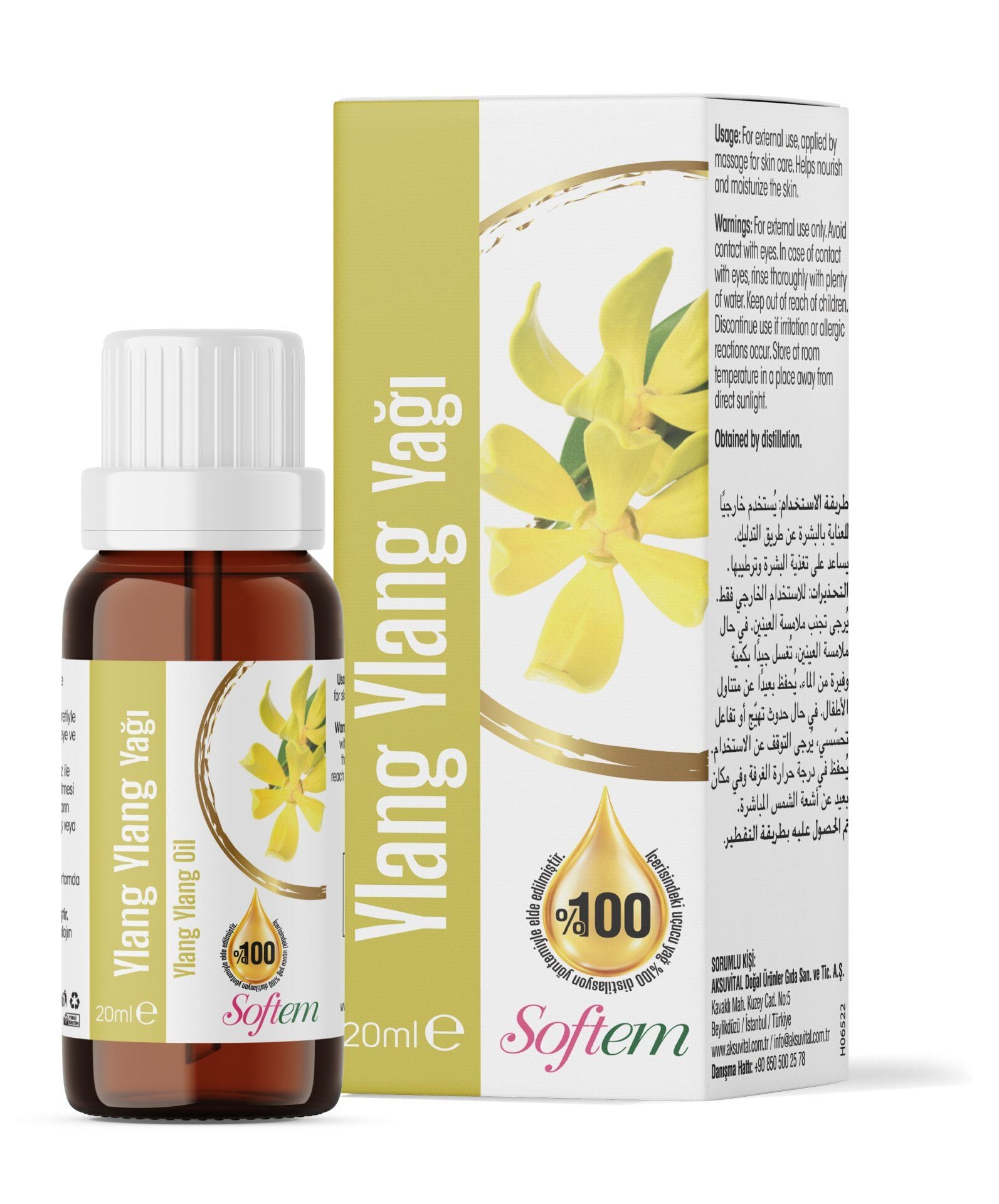 AksuVital Softem Ylang Ylang Yağı 20 ml