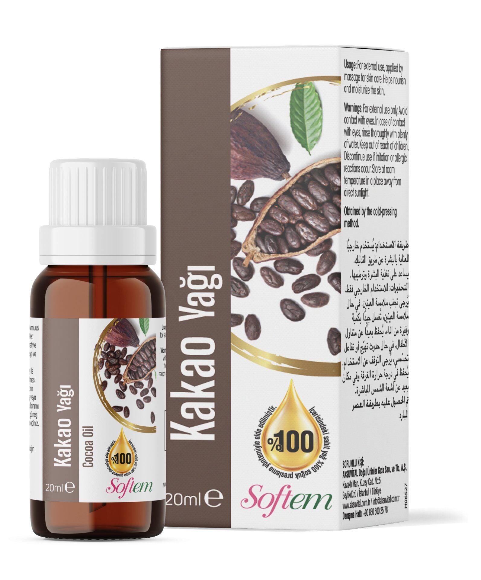 AksuVital Softem Kakao Yağı 20 ml