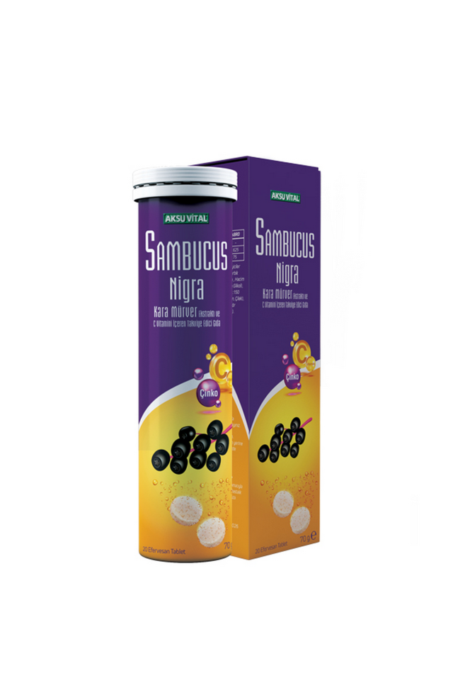 AksuVital Sambucus Nigra Efervesan 20 Tablet