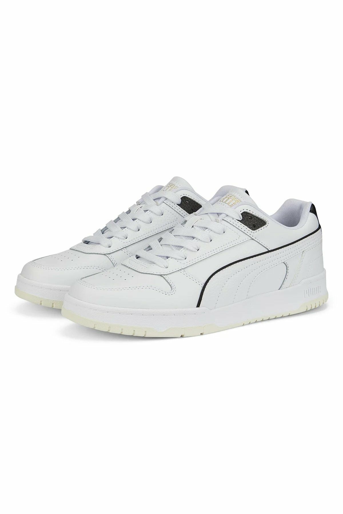 Puma RBD Game Low Puma-White Puma-Black Puma Team Gold Erkek Spor Ayakkabı Beyaz 38637301 44