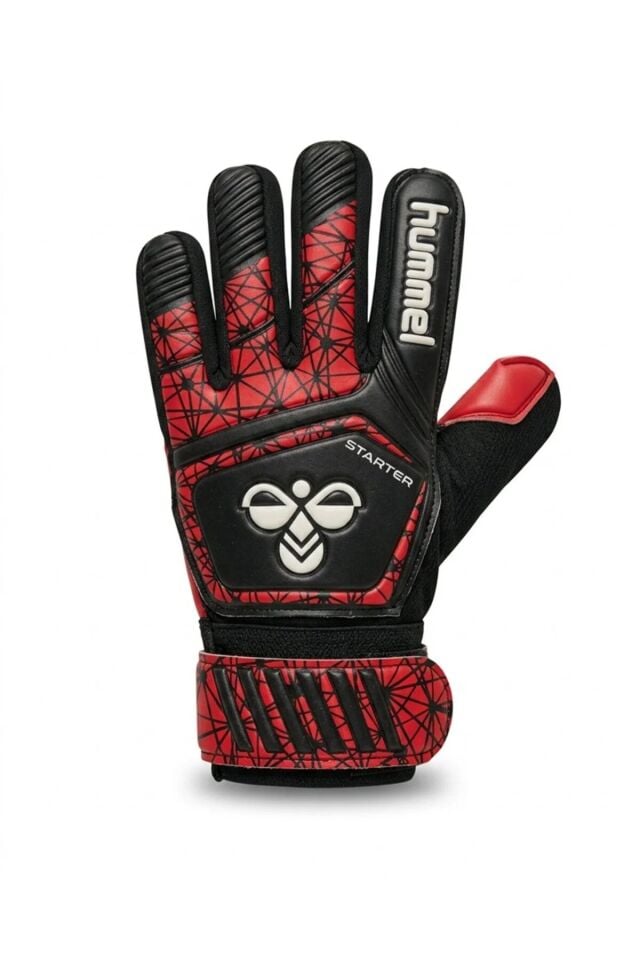 Hummel 9704089915 Starter GK Kaleci Eldiveni Siyah / Kırmızı