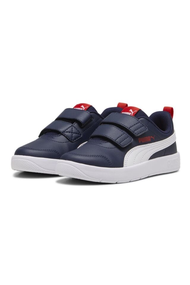 Puma Courtflex V3 V PS Unisex Çocuk Spor Ayakkabı Lacivert 39764203
