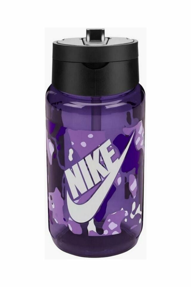 Nike Tr Renew Recharge Straw Unisex Bottle 16 Oz Graphic Playful Suluk Mor N.100.7641.514.16