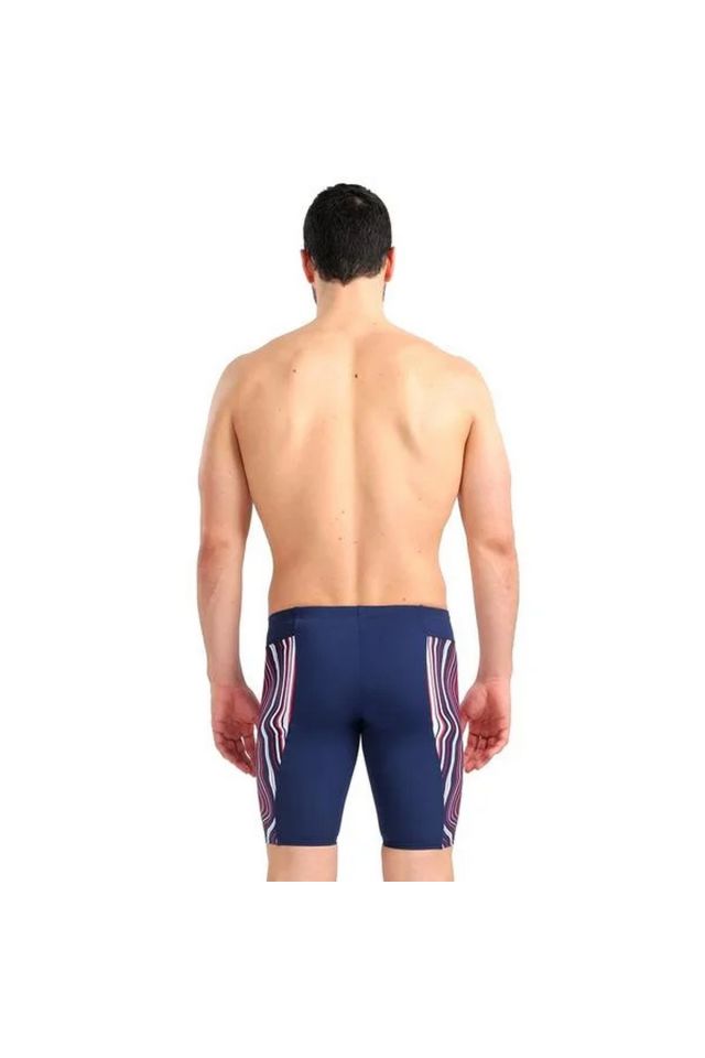 Arena Men's Swim Jammer Marbled Erkek Yüzücü Mayosu Lacivert 005785740