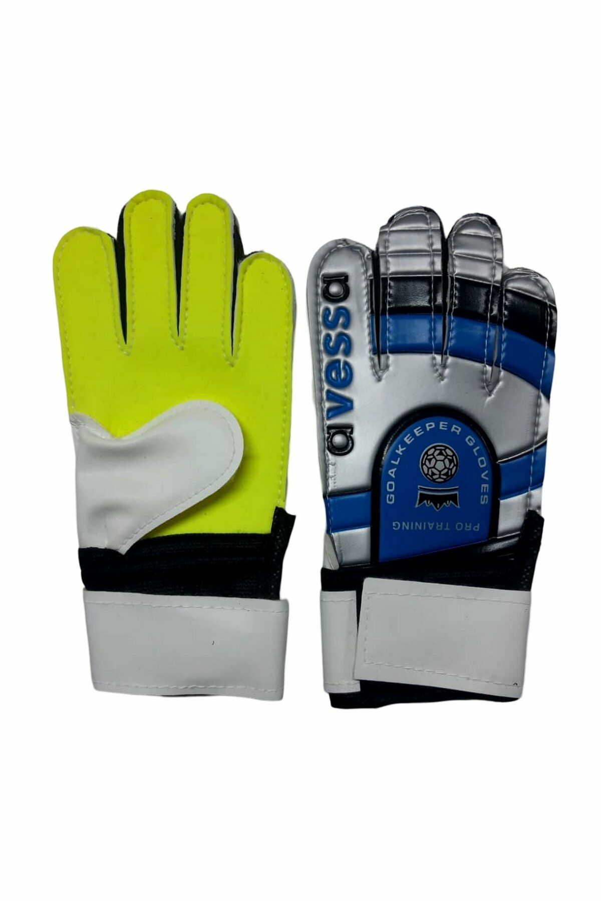 Avessa K-50 Pro Training Futbol Kaleci Eldiveni No 4 Gri/Mavi