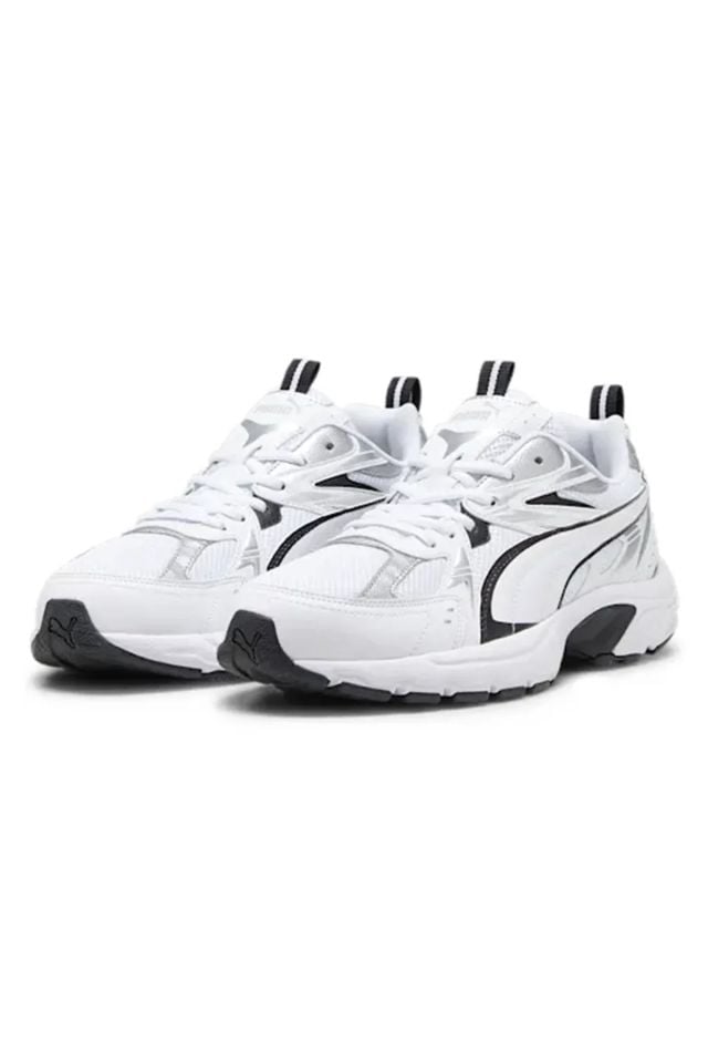 Puma Milenio Tech Puma-White Puma-Black Silver Erkek Spor Ayakkabı Beyaz 39232201