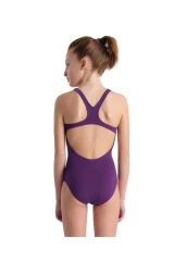 Arena Girl's Team Swimsuit Swim Pro Solid Kız Çocuk Yüzücü Mayo Mor 004762911 8-9