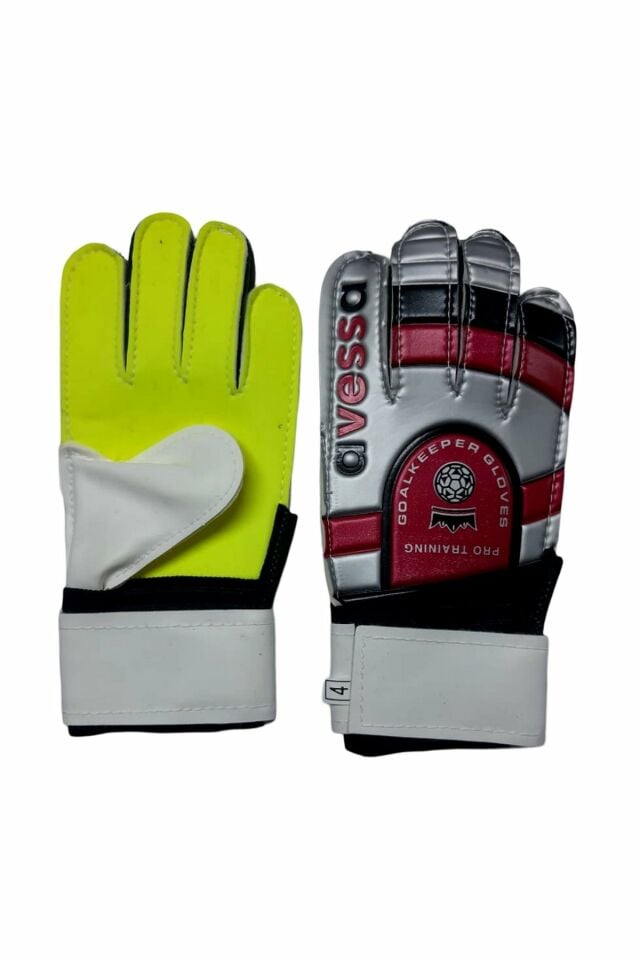 Avessa K-50 Pro Training Futbol Kaleci Eldiveni No 4 Gri/Kırmızı
