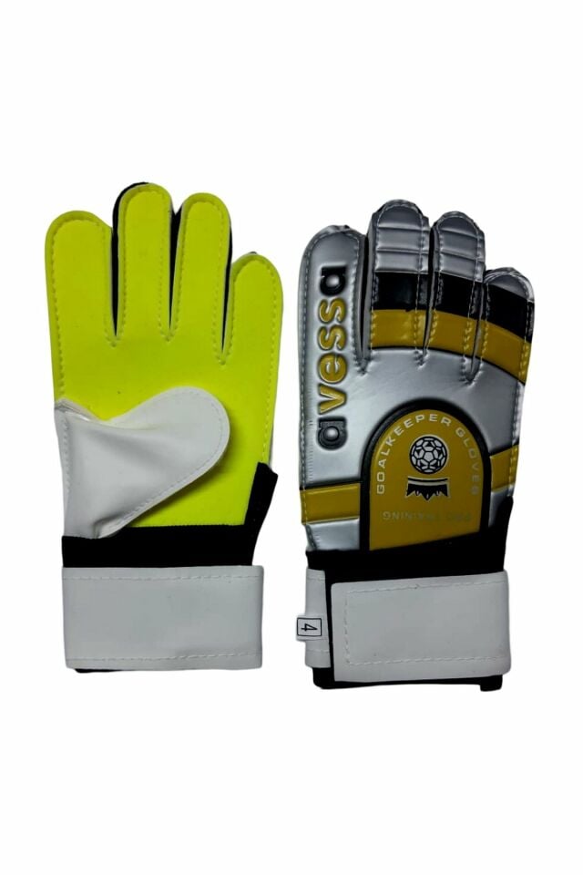 Avessa K-50 Pro Training Futbol Kaleci Eldiveni No 4 Gri/Sarı