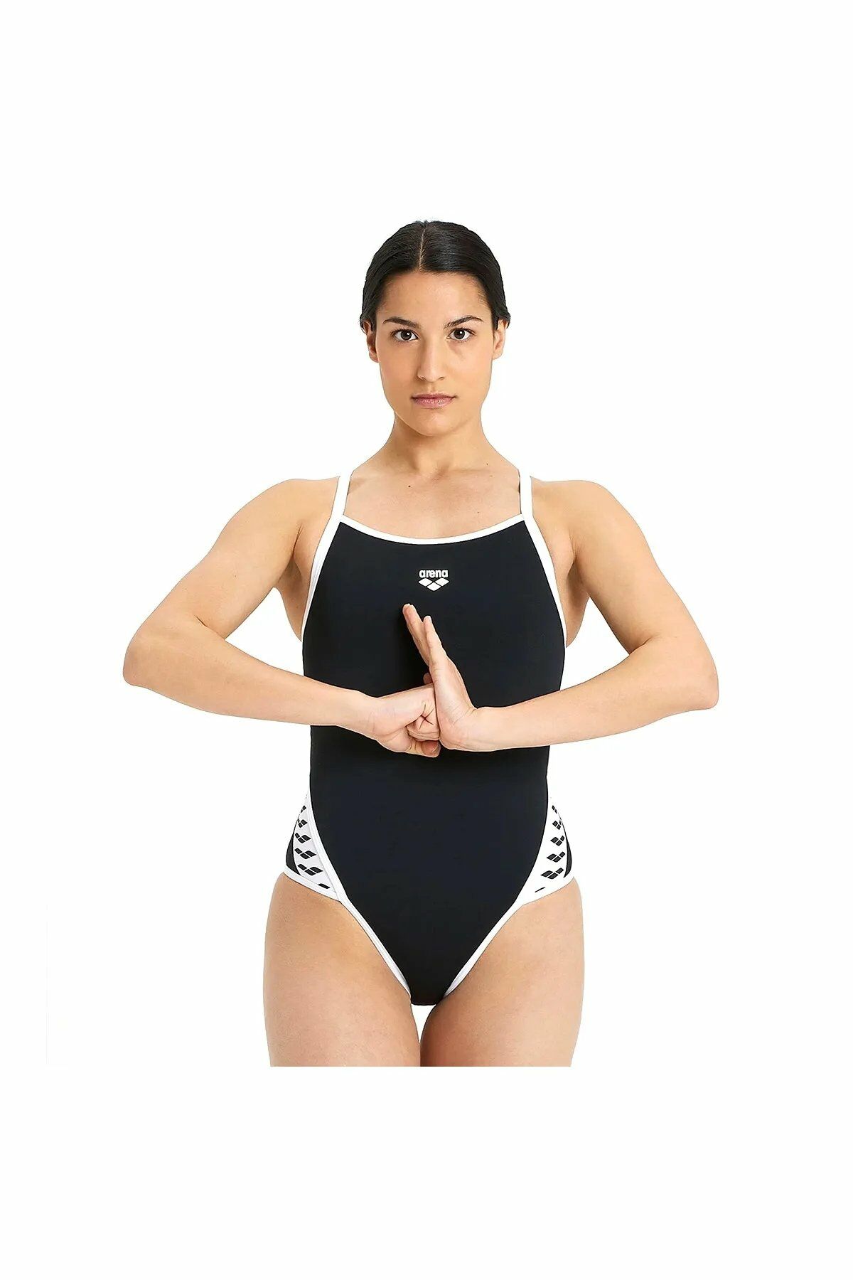 Arena Women's Icons Super Fly Back Solid Bayan Siyah Yüzücü Mayosu 005036501 38