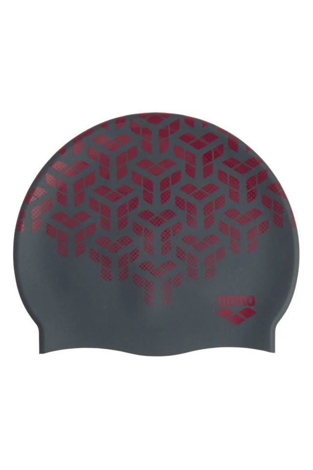 Arena Print 2 Bone Unisex Yüzücü Bone Gri 1E368118