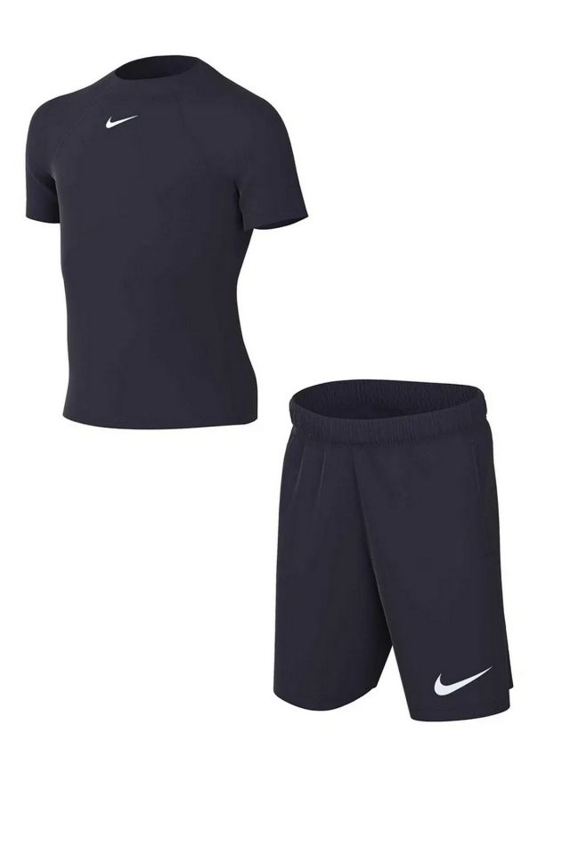 Nike Dri-Fit Academy Pro Unisex Çocuk Sport Şort Tişört Takım Düz Lacivert DH9484-452 M