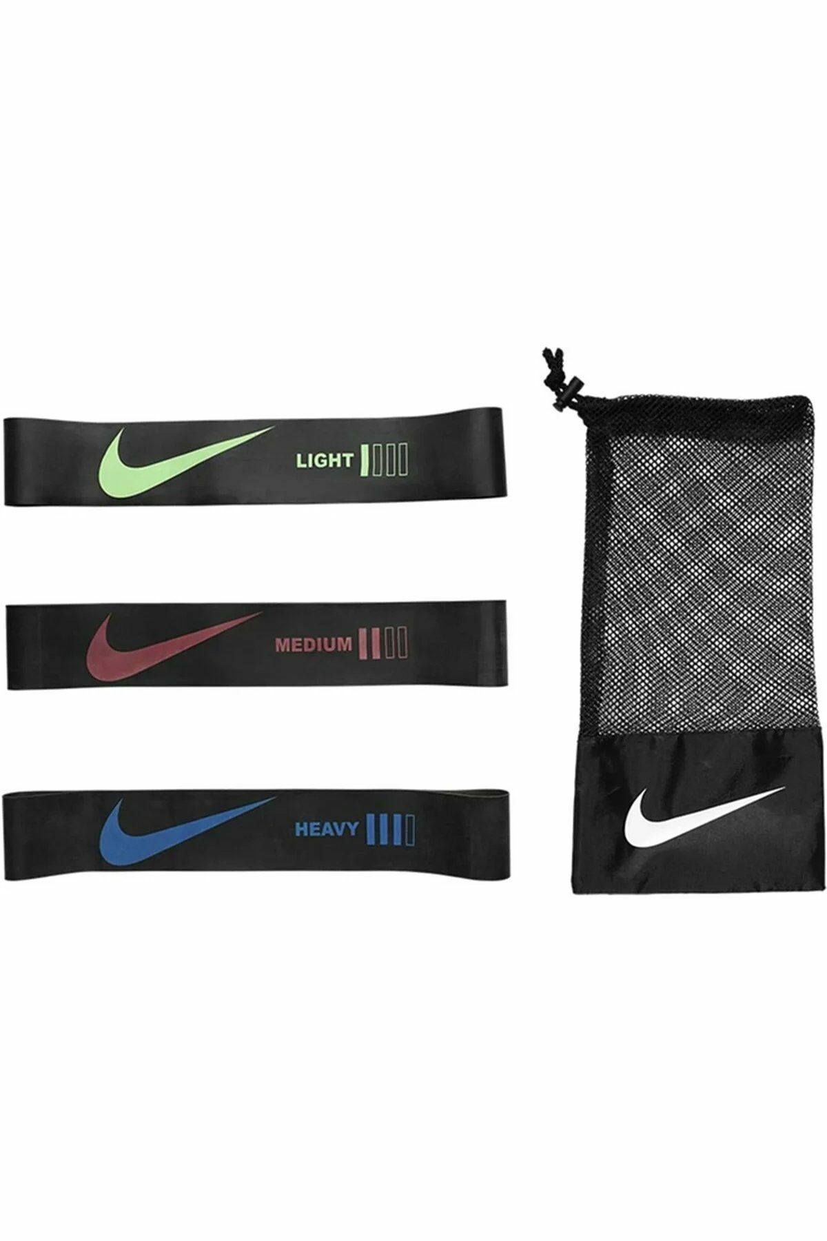 Nike Resistance Bands Mini 3Pcs Set Unisex Çok Renkli Antrenman Direnç Bandı N.100.6723.013.NS