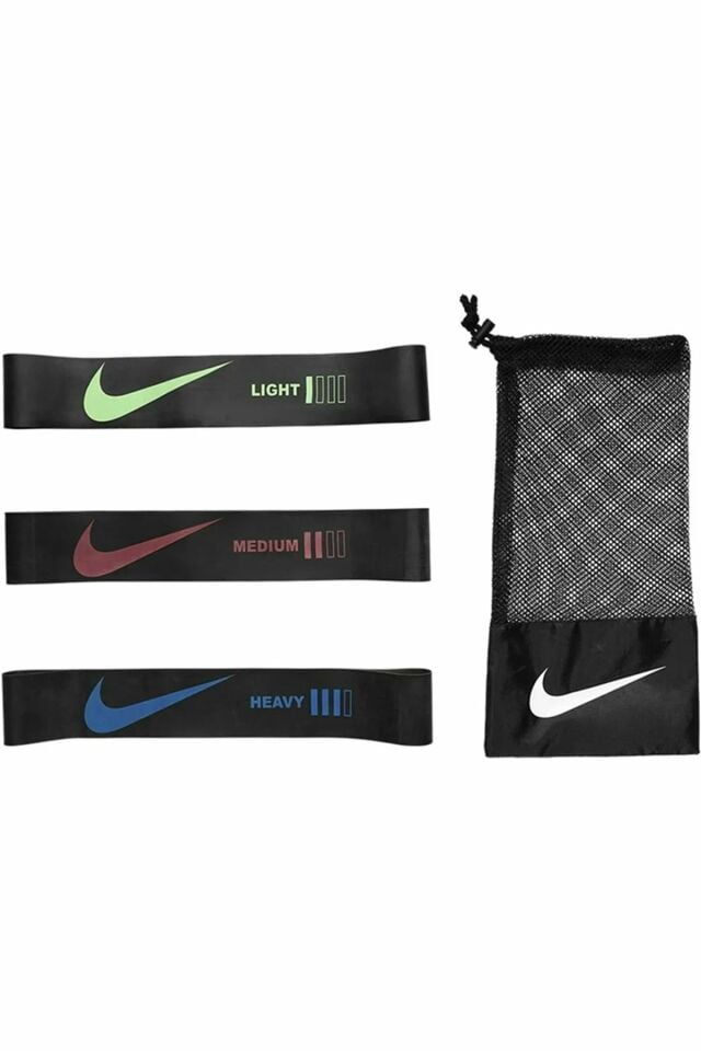 Nike Resistance Bands Mini 3Pcs Set Unisex Çok Renkli Antrenman Direnç Bandı N.100.6723.013.NS