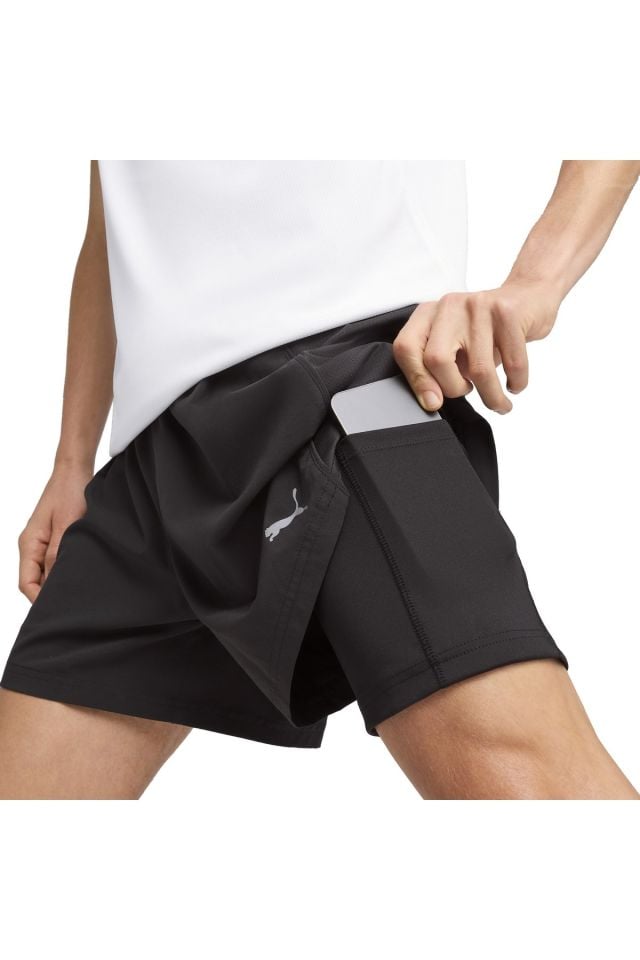 Puma Run Velocity 2in1 Short Erkek Spor Şort Siyah 52661101