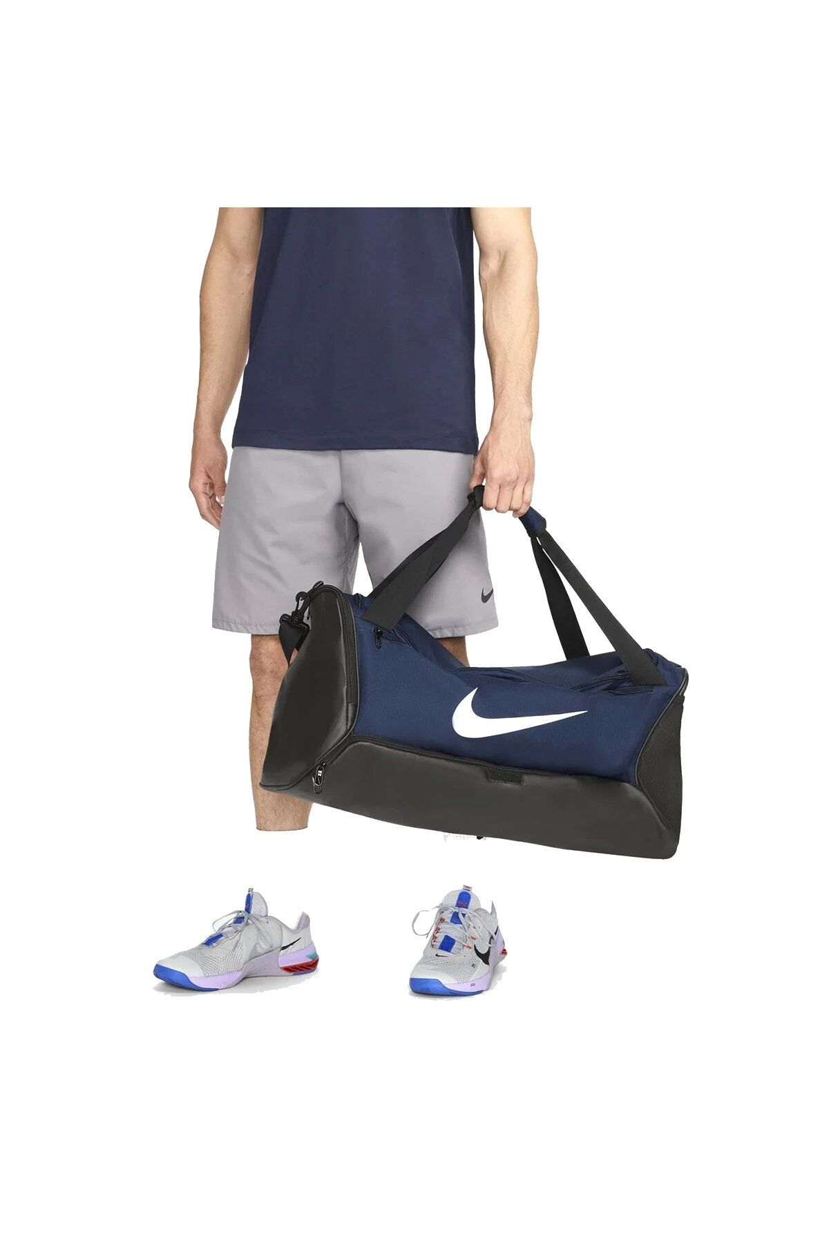 Nike Nk Brsla M Duff 60L Unisex Mavi Antrenman Spor Çanta DH7710-410