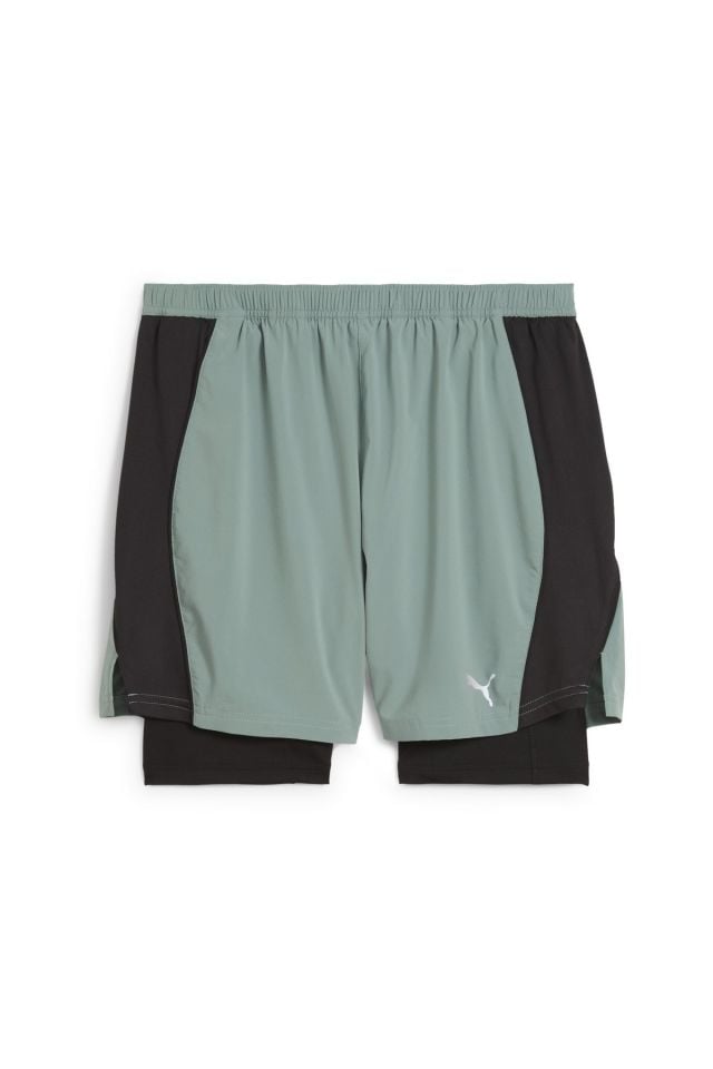 Puma Run Velocity 2in1 Short Erkek Spor Şort Yeşil 52661130