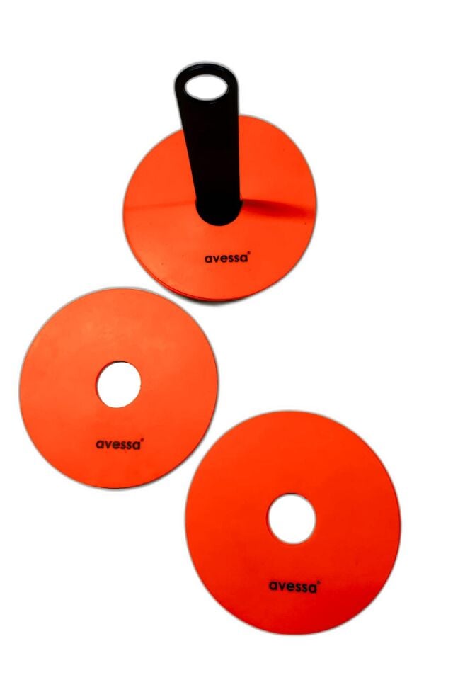 Avessa CNK-87 Kauçuk Antrenman Çanak Disk Turuncu 10'lu Paket