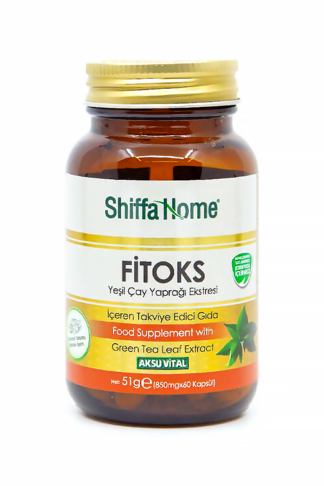 AksuVital Shiffa Home Fitoks Yeşil Çay Yaprağı Ekstresi 850mg 60 Kapsül